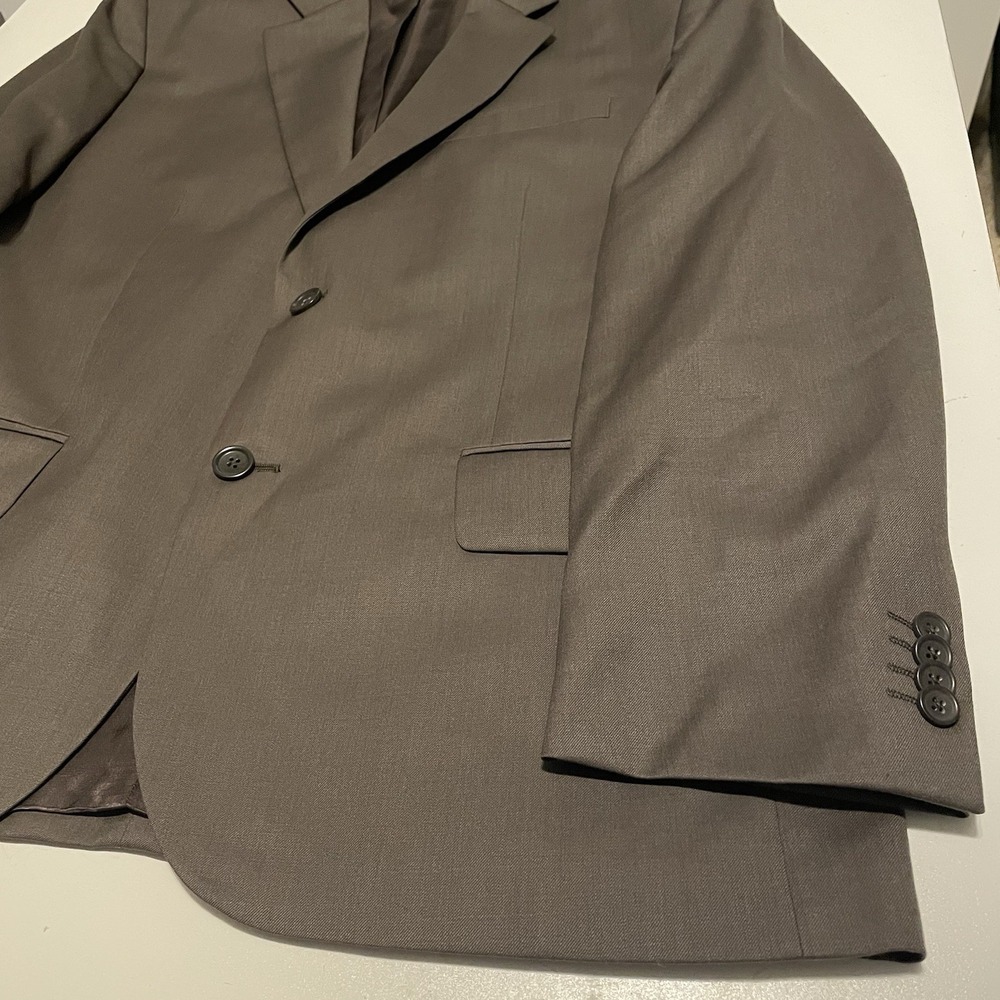 Banana Republic Blazer Men 42S Brown Heather 100% Wool Exterior Suit Jacket 2012 - Picture 3 of 12